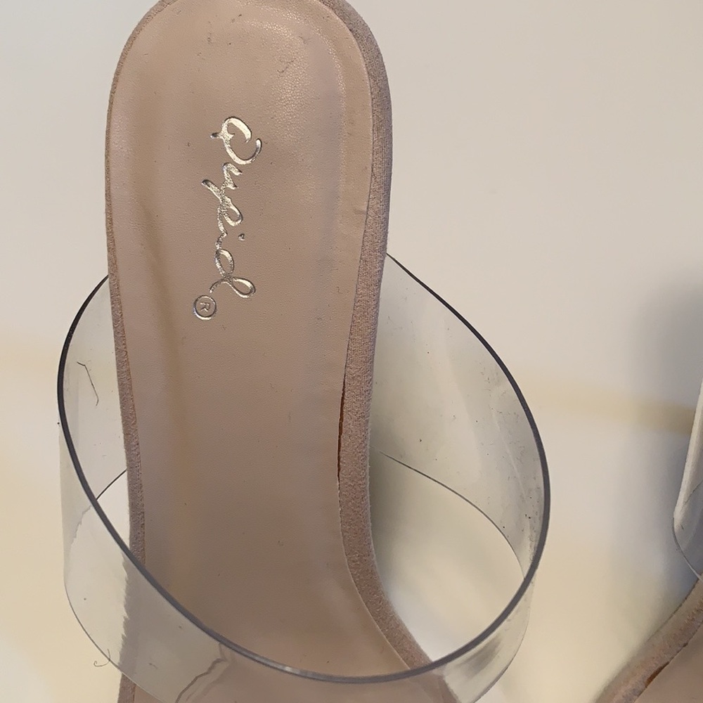 Transparent PVC slide heels - Picture 2 of 5